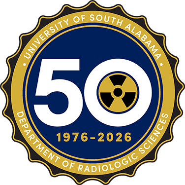 Radiologic Sciences 50th anniversary logo
