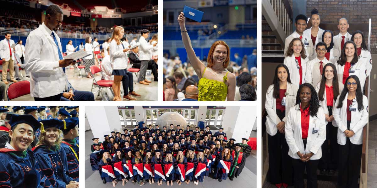Students at the USA College of Medicine