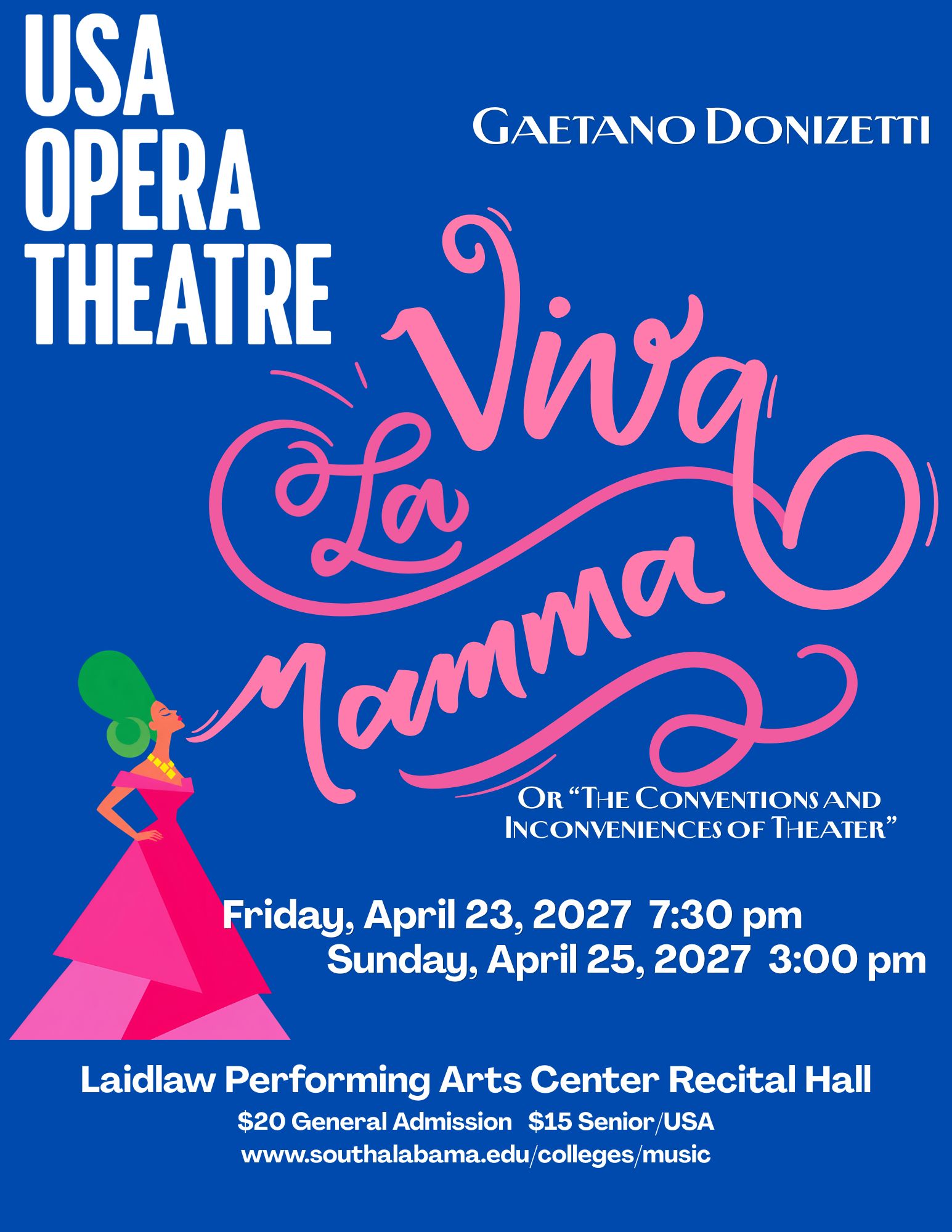 Viva la Mamma Spring Opera production poster