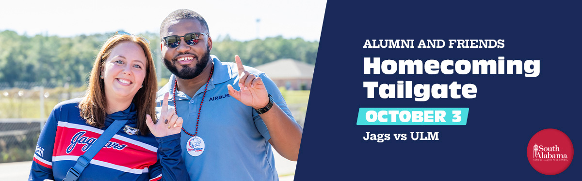 Alumni and Friends Homecoming Tailgate Oct 3 Jags vs ULM