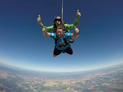 Wiggins skydiving