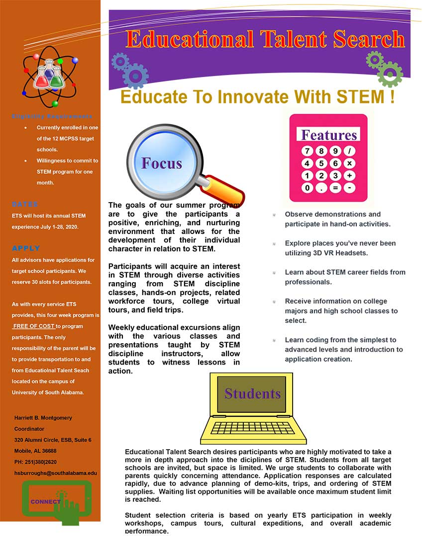 Summer Stem Flyer linked to PDF