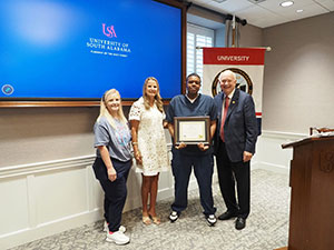 Korey Jones, Radiologic Assistant at USA Health Providence Hospital, has been selected as the USA Health Systems Employee of the Quarter for the third quarter of 2026.