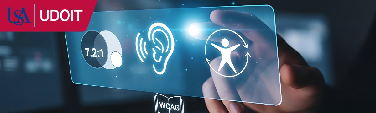 finger pointing to accessibility icons