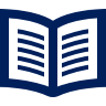 Icon depicting an open book