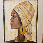 Woman with turbin on her head