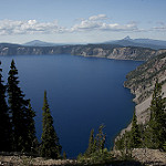 Lake surrounded by mountains