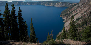 Mountain and lake view